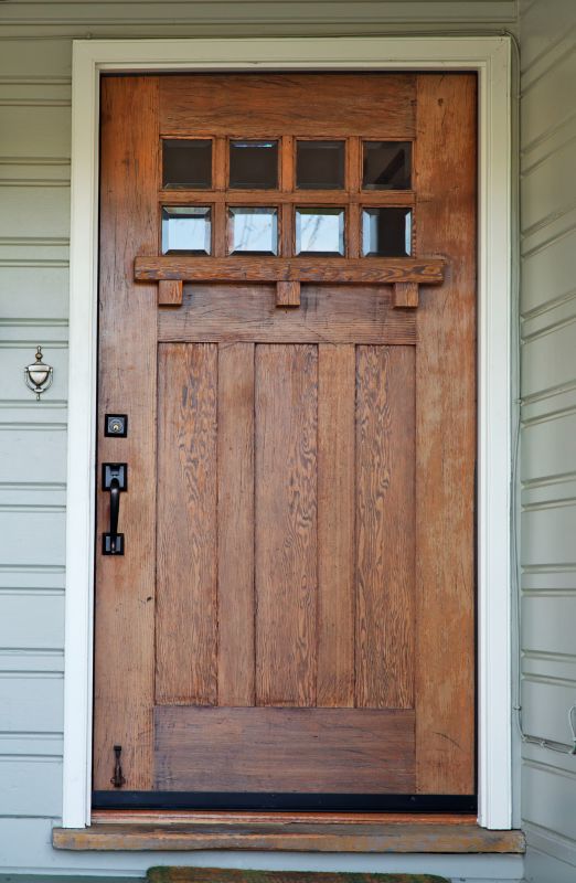 New Wooden Door Installation